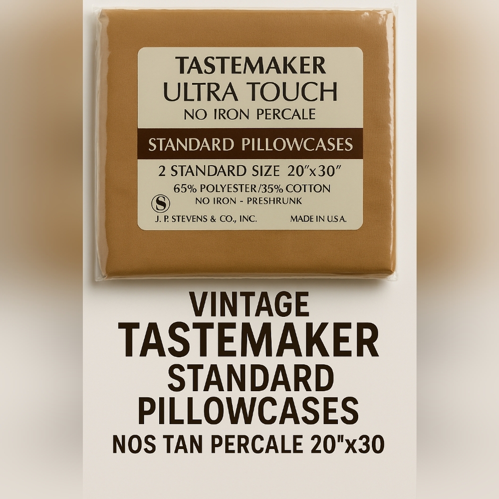 Ultra Touch Standard Pillowcases - Tan